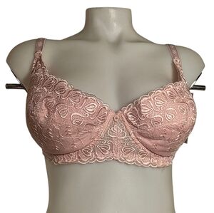 Pastel Pink Push Up Bra